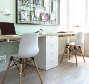 Elfi / Chaise visiteur 4 pieds bois MBEco (ref. 10074i)