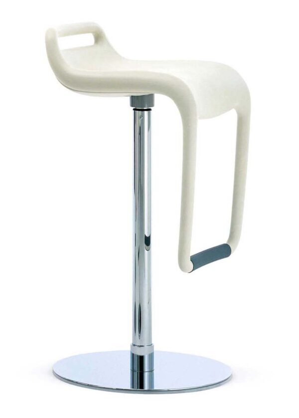 Noon / Tabouret de bar pivotant réglable en hauteur Ivoire Segis (ref. 12137)