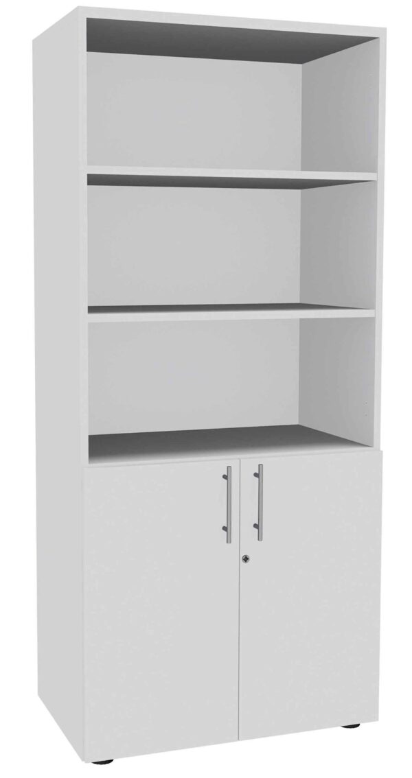 Pro / Armoire haute 2 portes basses H180 x L80 x P47 cm Burocean (ref. 16506i)