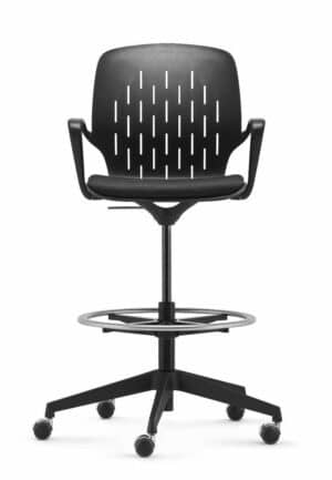 to-sync coworking / Chaise de réunion haute sur roulettes