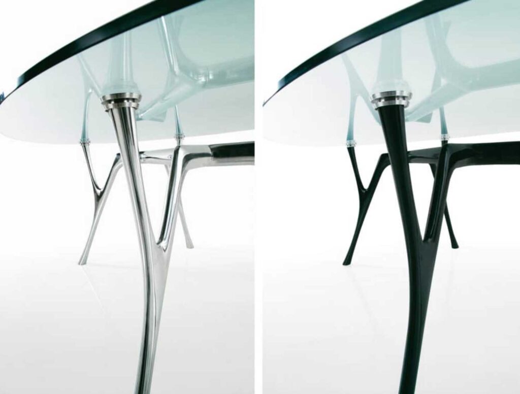 Table basse ovale verre fumé vintage année 60 | Selency