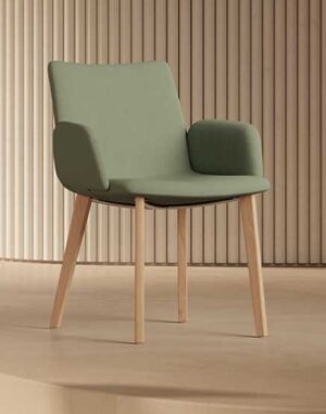 Vita Harmony / Fauteuil de réunion 4 pieds bois