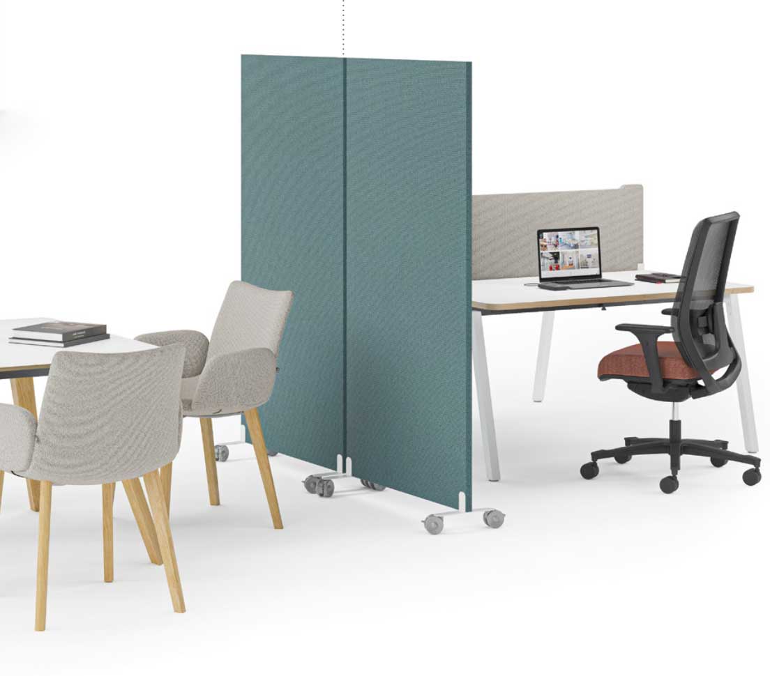Séparateur De Bureau - Panneau Acoustique Anti-Bruit - Cloison De Confidentialité Pour Bureau Ou Salle D'Étude - Lot De 2 (Gris, 40x50cm)