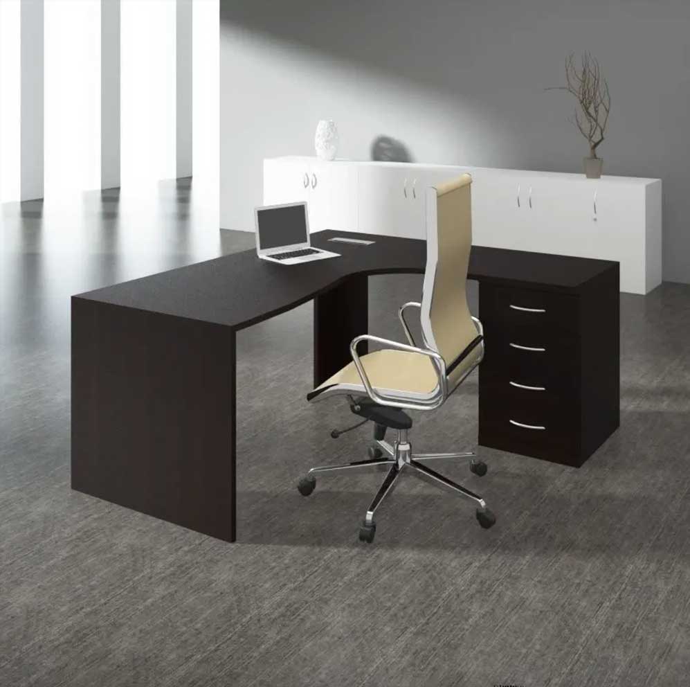 Linea Fercia / Bureau d'angle avec caisson Fercia (ref. 58668i)