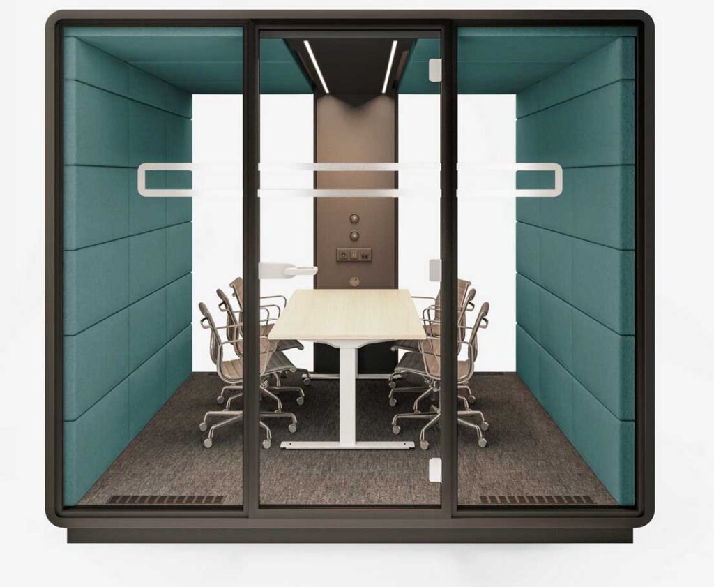 HushMeet L Mikomax / Cabine acoustique 4-6-8 personnes Mikomax (ref. 71755i)