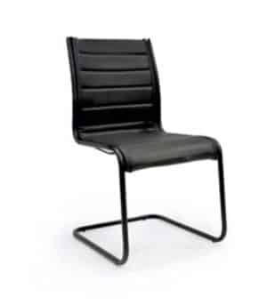 Elite Harmony / Fauteuil visiteur noir pied luge
