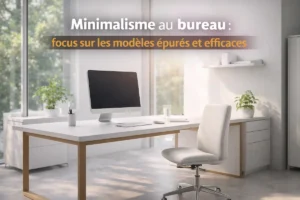 Minimalisme au bureau : modèles épurés et efficaces