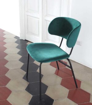 Juliette / Chaise tapissée en velours