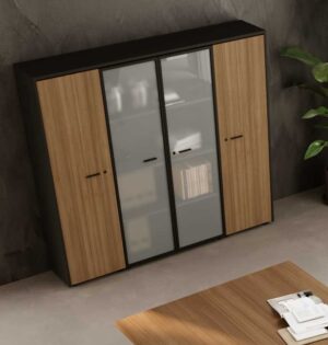 Delta las mobili / Armoire haute vitrée + Rangement latéraux